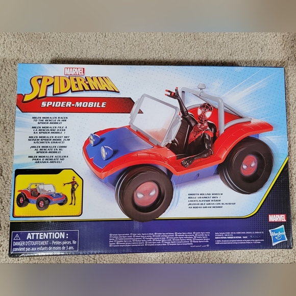 Spider-Man: Marvel Spider-Mobile Vehicle and Miles Morales Action Figure (6") - Picture 2 of 2